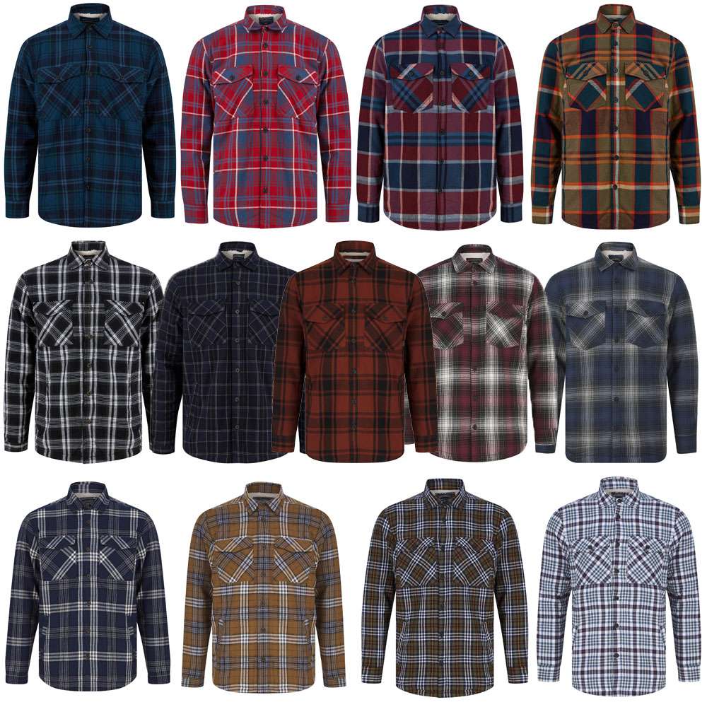 Mountain Warehouse Lumberjack Flannel Long Sleeve Mens Shirt - Dark Blue | Size XL