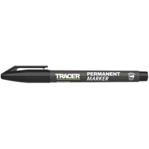 Tracer Permanent Marker Fine Black 2 for £2 - Free Click & Collect