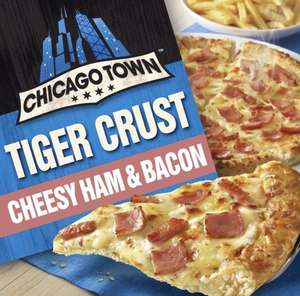 Chicago Town Tiger Crust Cheesy Ham & Bacon Pizza 315g