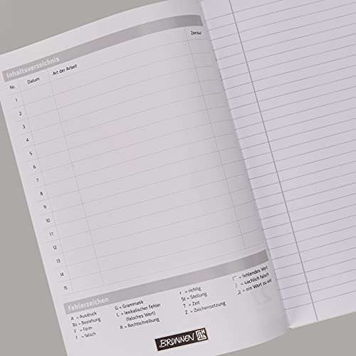Brunnen 104492702 School Notebook A4 ((16 Sheets, Lined, with Border, ruling 27) 67p @ Amazon