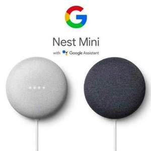 Google Nest Mini Smart Speaker - Chalk / Charcoal + 4 Month Spotify Premium (New Users) - £20 + Collection @ Argos