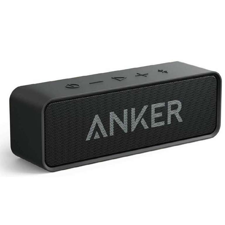 Anker Soundcore Bluetooth Speaker Loud Stereo Sound 24H Play 66ft Range Black - soundcore