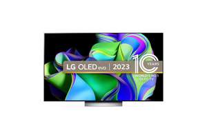 OLED65C34LA LG OLED evo C3 65 inch 4K Smart TV For Members + Extra 20% Off With Newsletter Sign Up - £1489.58