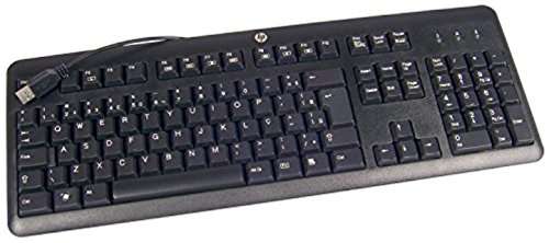 HP 672647-033 Keyboard Black USB QWERTY UK English (Usually dispatched within 1 to 2 months) £7.79 @ Amazon
