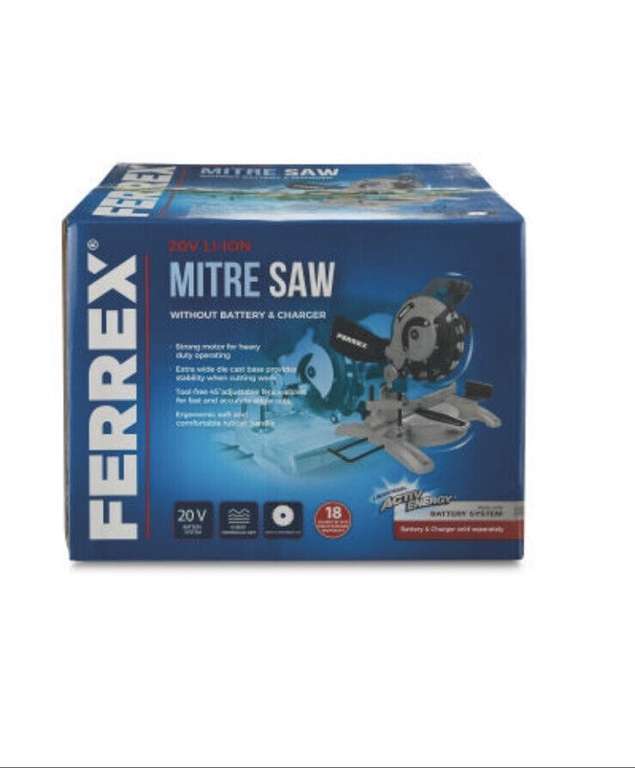 Ferrex 20V Mitre Saw Bare Unit - In store at Portswood