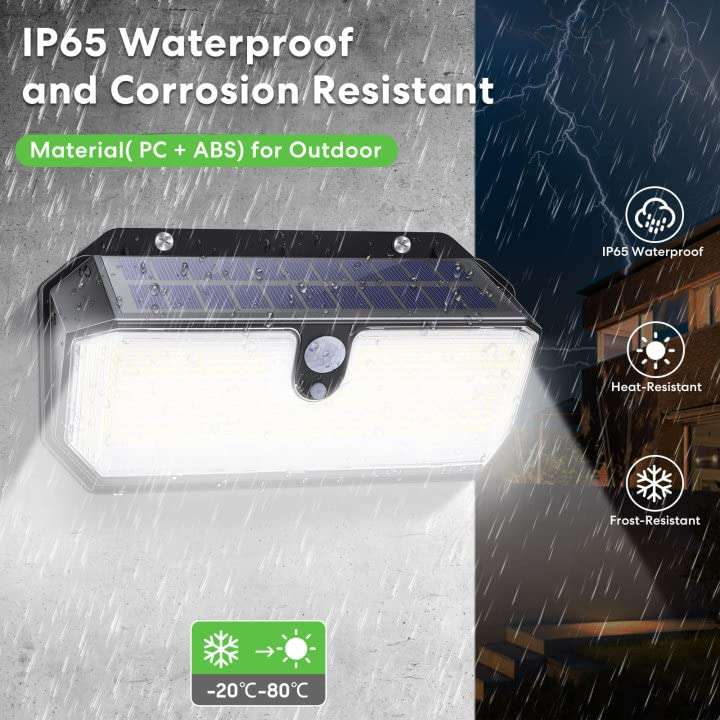 282 LED Solar Motion Sensor Lights IP65 Waterproof 3 Lighting Modes (2 Pack) £11.89 Sold By SDA DEN TAL STUDIO LTD & Fufilled by Amazon