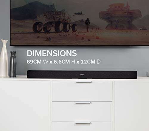 Denon DHT-S216 Soundbar for Surround Sound System, Bluetooth, with Built-in Subwoofers £149 @ Amazon