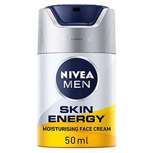 NIVEA MEN Skin Energy Moisturising Creme (50 ml), Face Cream for Men Infused with Caffeine £4.74 @ Amazon