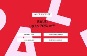 Up to 70% off The Sale + Free Click and collect From Accessorize
