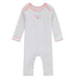 ELLE 6 Piece Baby Set incls 3 all in one babygrows, a bib, a pair of booties and a hat