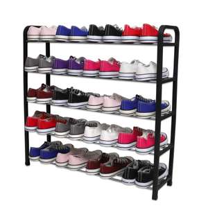1ABOVE 5-Tier Shoe Storage Rack (Black / Grey)