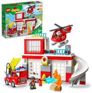 LEGO DUPLO Fire Station & Helicopter Toy Playset 10970 - Free C&C