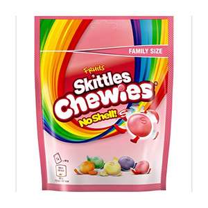 Skittles Chewies Fruits Sweets, Family Size Pouch 176g £1 - Minimum order quantity 3 - total £3 @ Amazon