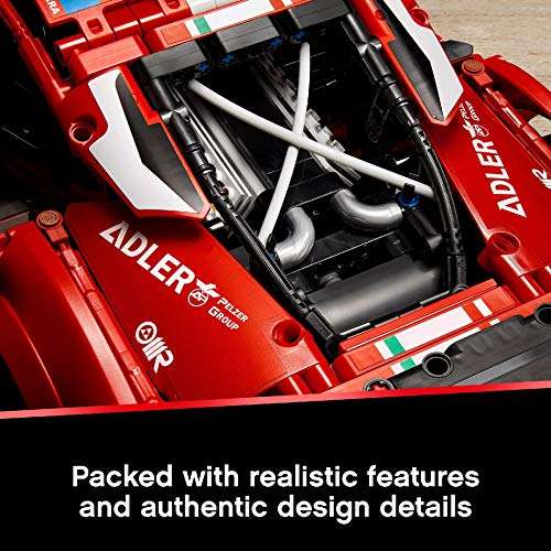 LEGO 42125 Technic Ferrari 488 GTE “AF Corse 51” Super Sports Car Exclusive Collectible Model Kit £105 @ Amazon
