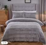 Silentnight Faux Fur Silver Single Duvet Set now £5.25 + Free Collection (Limited Stores) @ Wilko