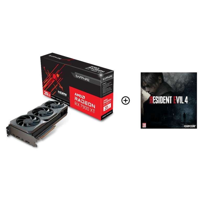 Sapphire Radeon RX 7900 XT Gaming 20GB GDDR6 PCI-Express Graphics Card with Free game £736.98 delivered at Overclockers