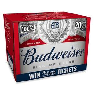 Budweiser Limited Edition Beer Bottles 20x 300ml £10 at Asda