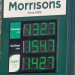 Unleaded Petrol £1.327p @ Morrisons Bredbury