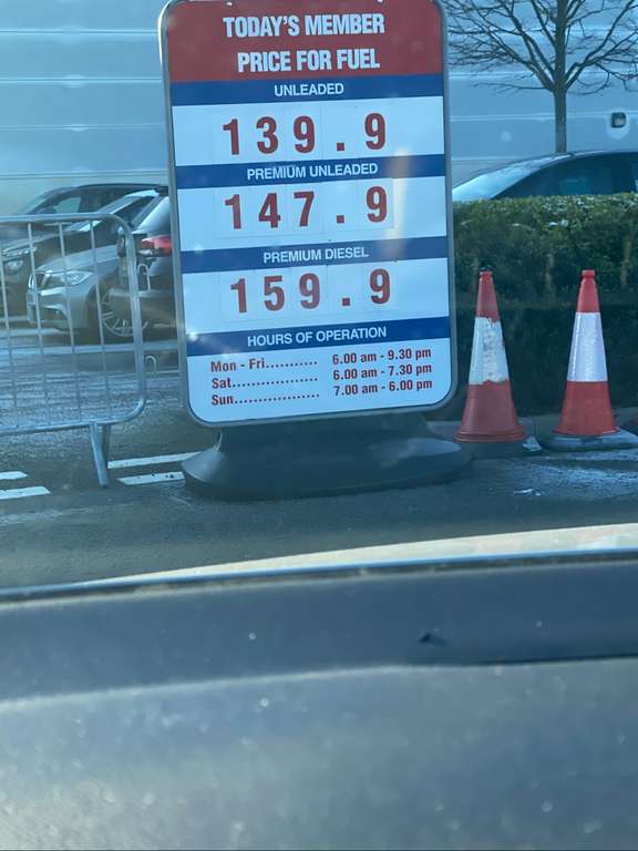 Petrol and Diesel Prices £1.399, £1.479 & £1.699 @ Costco Leicester