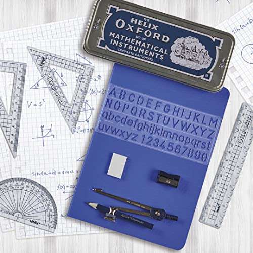 Helix Oxford Maths Set with Storage Tin - With Voucher