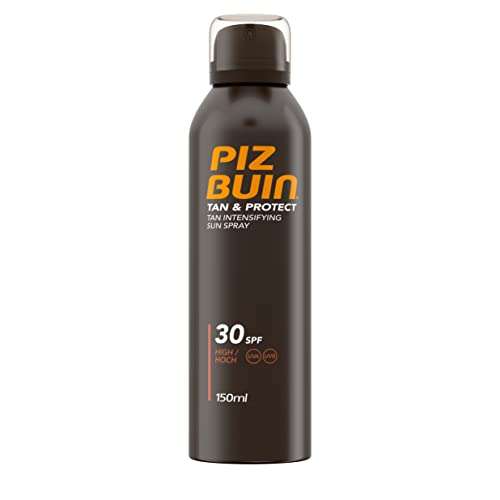 Piz Buin Tan and Protect Tan Accelerating Oil Spray SPF 30 High, 150ml £8.50 / £7.65 Subscribe & Save @ Amazon