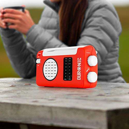 Duronic Wind UP Solar Powered Radio HYBRID USB Rechargeable - Sold By Duronic