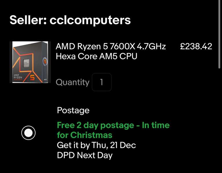 AMD Ryzen 5 7600X Processeur, 6 Cœurs/12 Threads Débridés, Architecture Zen  4, 38MB L3 Cache, 105W TDP, Jusqu'à 5,3 GHz Fréquence Boost, Socket AMD 5