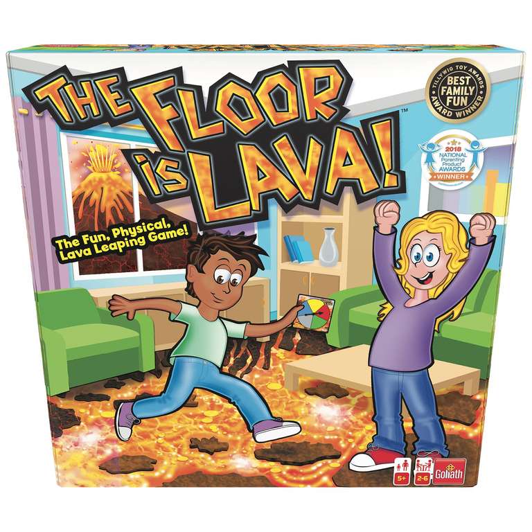 The Floor is Lava! | The Fun, Physical, Lava Leaping Game | Kids Party Games | For 2-6 Players | Ages 5+