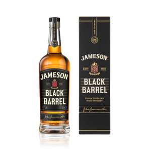 Jameson Black Barrel Blended Irish Whiskey with Gift box, 70 cl (£17.55 with Amazon fresh)