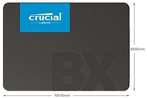 Crucial BX500 480GB 3D NAND SATA 2.5 Inch Internal SSD - Up to 540MB/s - £29.39 @ Amazon