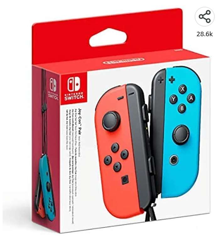 Nintendo Switch Joy-Con Controller Pair (Neon Blue/Red) £54.99 @ Amazon