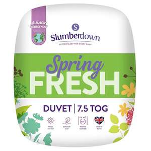 Slumberdown Spring Fresh 7.5 Tog Duvet (Single £9 / Double £12 / King £14) - Free Click & Collect