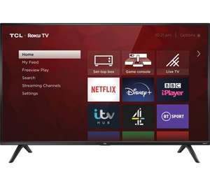 TCL 32RS520K Roku 32" Smart HD Ready LED TV - £159 @ Currys