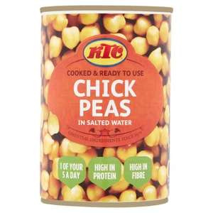 KTC Chick Peas in Salted Water + 10% back in your Asda Cashpot