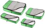 Amazon Basics Packing Cubes - Small, Medium, Large, and Slim (4-Piece Set), Green - £13.36 With Voucher @ Amazon