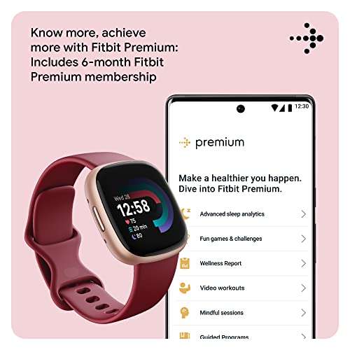 Fitbit Versa 4 Fitness Smartwatch with built-in GPS - £156.04 @ Amazon