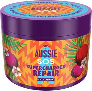 Aussie SOS Supercharged Repair Vegan Hair Repair Treatment Hair Mask For Damaged Hair 450ml £5.99 with voucher @ Amazon