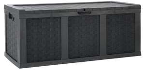 McGregor 634L Rattan Storage Box inc 2 year guarantee - Black Free click and collect