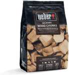 Weber Hickory Wood Chunks 1.5kg Bag
