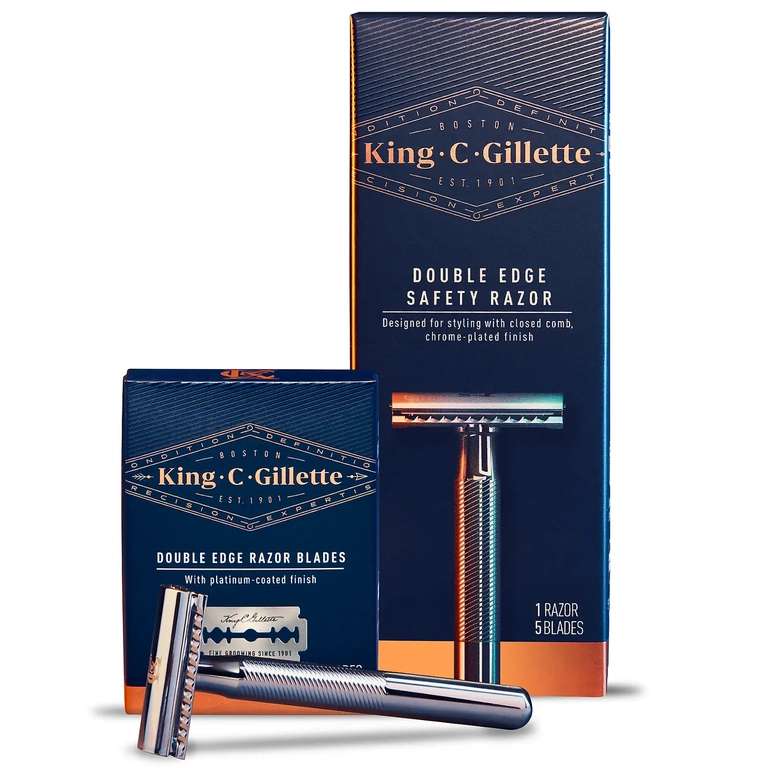 King C. Gillette Double Edge Razor & Blades (15 Pack) £12.50 (free delivery with free sign up) @ Gillette