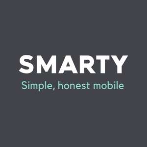 Smarty 100GB data, Unlimited min and text, EU roaming + £25 TopCashback (Premium) - 1 month plan, no contract