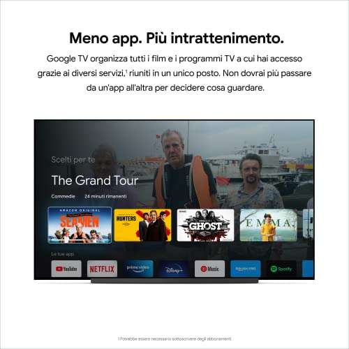 Chromecast with Google TV 4K, Sky Blue - £38.77 @ Amazon Italy