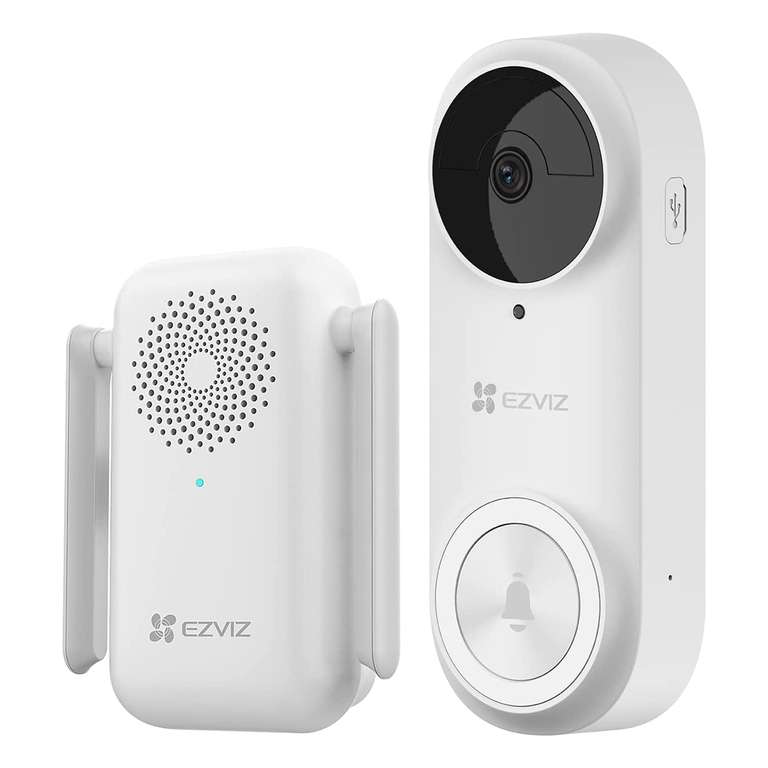 EZVIZ 2K Wireless Battery Powered Video Doorbell & Chime - £79.99 Using code @ Ezviz Direct / Amazon