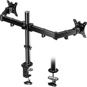 BONTEC Dual Monitor Stand for 13-32 inch LCD LED PC Screens with voucher, Sold By bracketsales123 FBA