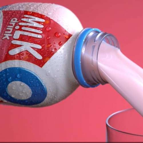 YAZOO Strawberry Milkshake Milk Drink, 400 ml (Pack of 10)