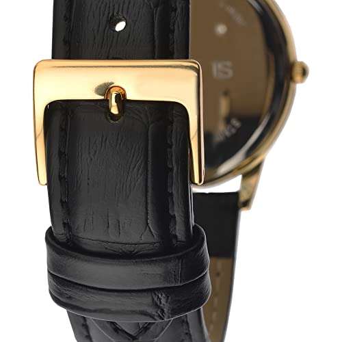 Sekonda Men's Classic 37mm Quartz Watch with Date Window and Leather Strap