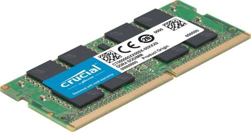 Crucial RAM 32GB DDR4 3200MHz CL22 (or 2933MHz or 2666MHz) Laptop Memory CT32G4SFD832A £73.99 @ Amazon