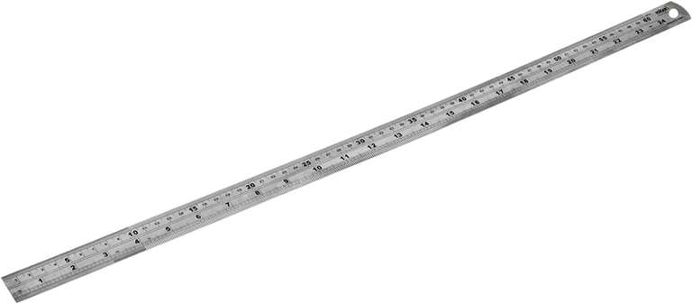 Rolson 50826 600 mm Stainless Steel Ruler