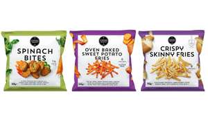 Strong Roots Spinach Bites 308g / Oven Baked Sweet Potato Fries 500g / Skinny Fries 750g - £2 @ Morrisons