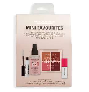 Free Revolution Mini Favourites Gift Set when you spend £12.00 on Revolution Beauty at Boots